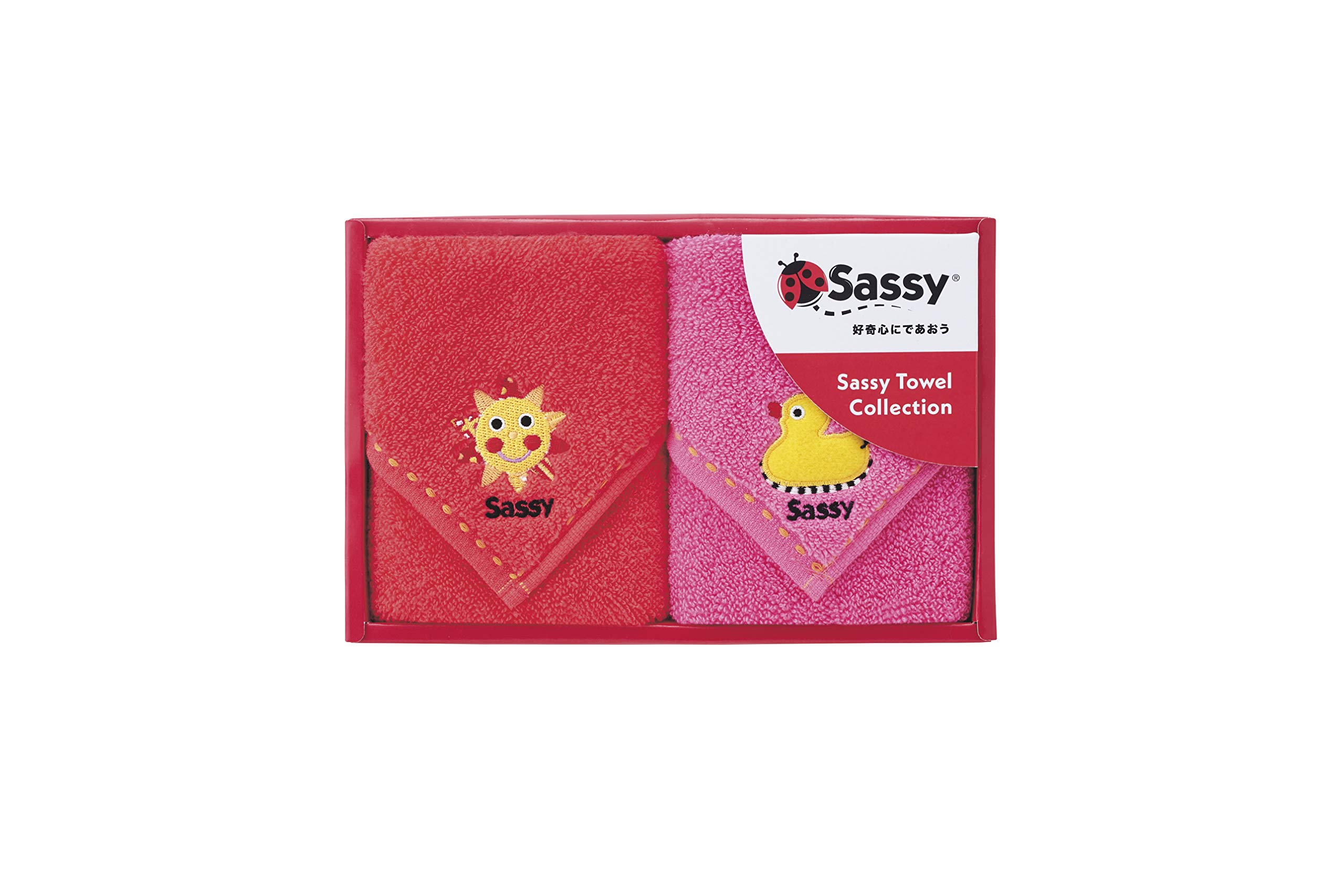 Amazon.co.jp: Sassy(サッシー) サッシー・ミニタオルセット レッド